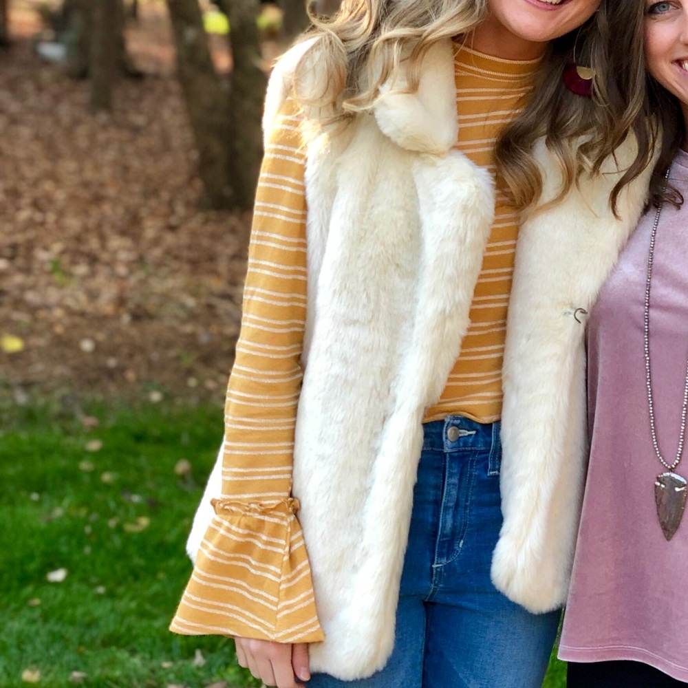 Faux fur vest
